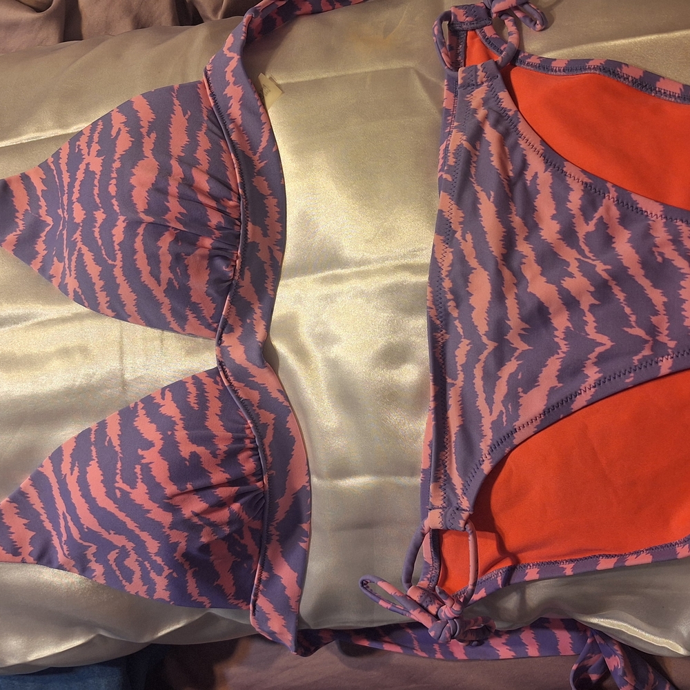 Victoria's Secret Pink and Purple Bikini Swimwear